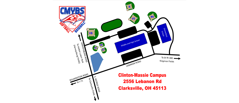 Clinton-Massie Campus Field Map